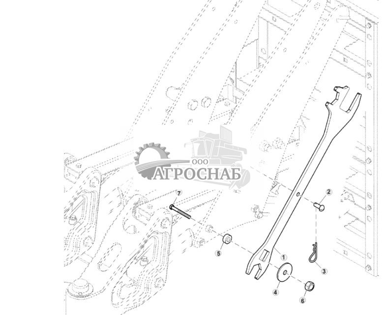 Ключ для регулировки бороны - ST448030 51.jpg